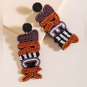NEW francesca's Trick or Treat Seedbead Chandelier Earrings